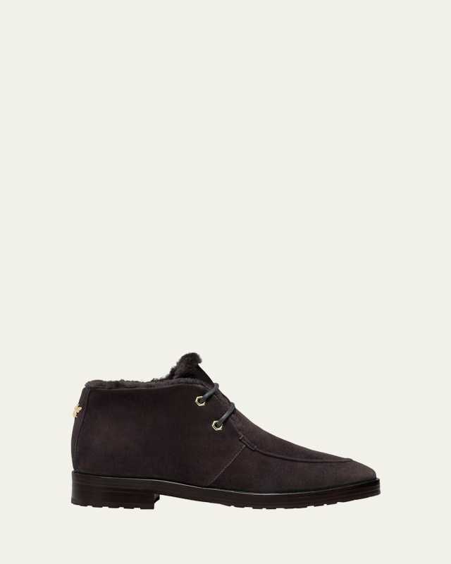 Aspen Suede Shearling-Lined Winter Boots